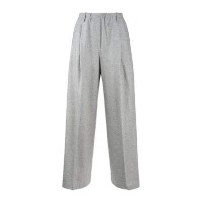 Liviana Conti Cashmere Cloth Wide Pants In Gray