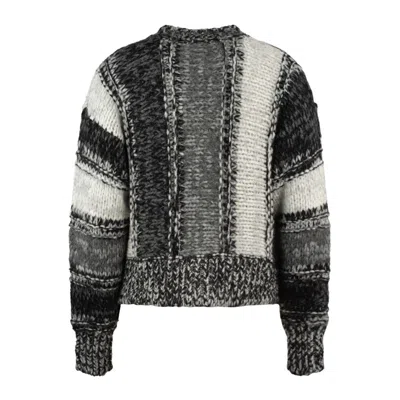 Roberto Collina Cardigan Mix Of Mouliné Stripes In Multi