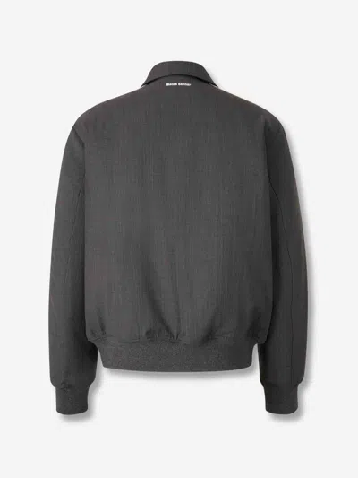 Adidas Originals By Wales Bonner Wool Blouson Casual Jacket In Grey Polyester In Gray