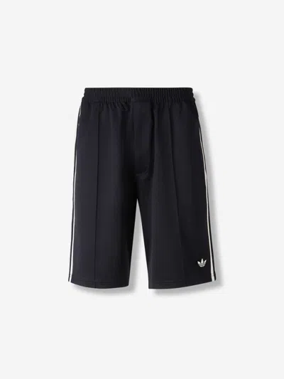 Adidas Originals By Wales Bonner Twill Short Shorts In Black Polyester In Black
