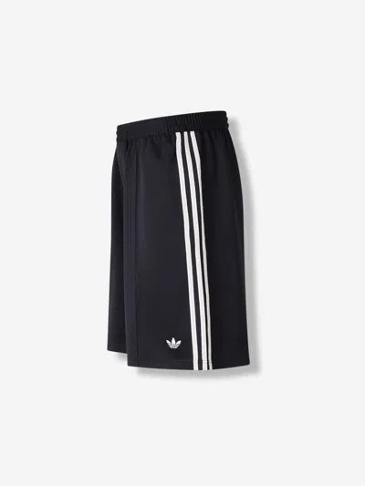 Adidas Originals By Wales Bonner Twill Short Shorts In Black Polyester In Black