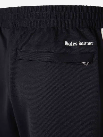Adidas Originals By Wales Bonner Twill Short Shorts In Black Polyester In Black