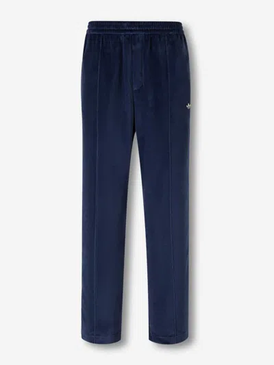 Adidas Originals By Wales Bonner Straight Velvet Joggers In Black