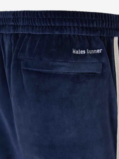 Adidas Originals By Wales Bonner Straight Velvet Joggers In Black