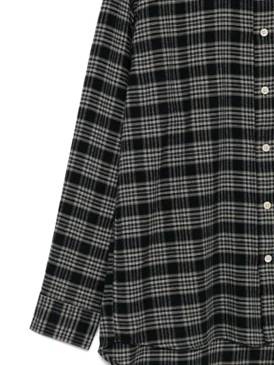 Sunflower Checked Studio Shirt In Black