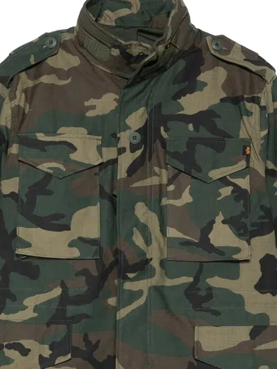 Alpha Industries Studio M-65 Camo Field Jacket Clothing In Green