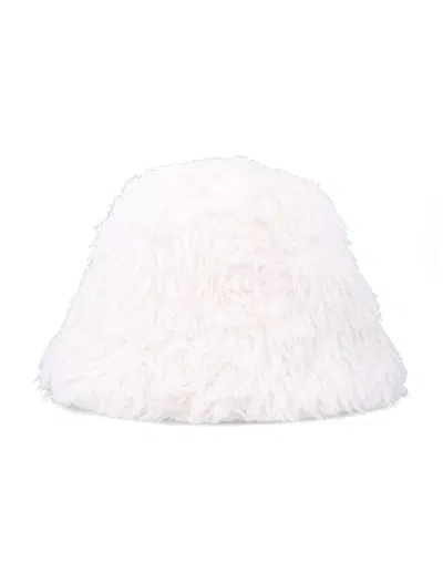 Perfect Moment Eco Shearling Bucket Hay In White