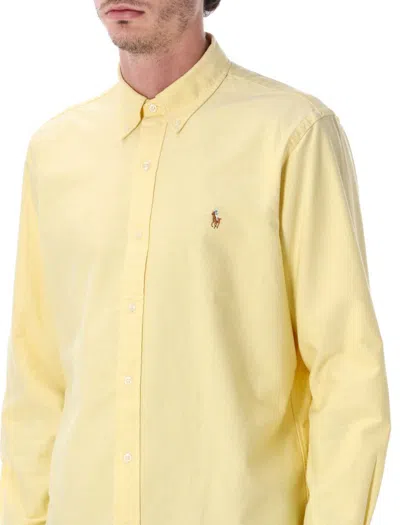 Polo Ralph Lauren Traditional Oxford Shirt Button-down Collar In Yellow