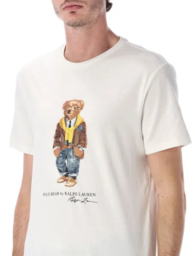 Polo Ralph Lauren Polo Bear T-shirt Custom Slim-fit In White