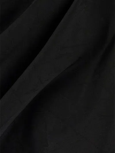 Vivienne Westwood Floor-length Satin Draped Dress With Side Slit In Black