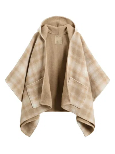 Woolrich Hombre Wool Blend Cape In Brown