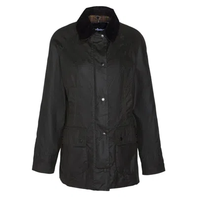 Barbour Classic Beadnell Wax Jacket In Black