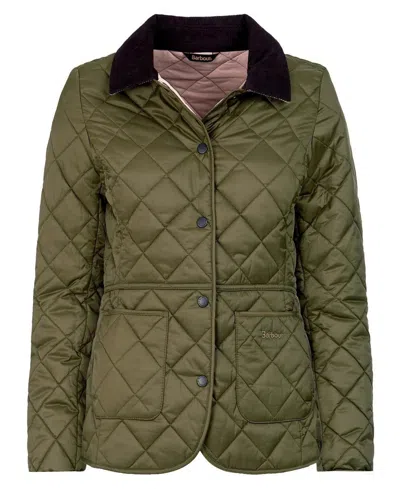 Barbour Deveron Quilt Jacket In Green
