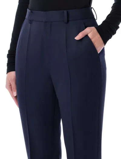 Ralph Lauren Wrigley Grain De Poudre Trousers In Blue