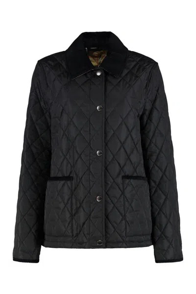 Burberry Women Quilted Thermoregulated Jacket In Black