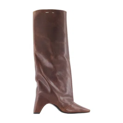 Coperni Bridge Boots In Brown