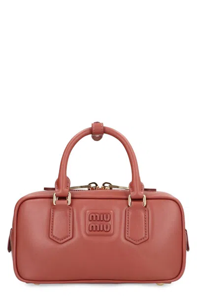 Miu Miu Arcadie Bags In Leather In Red