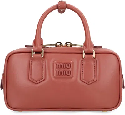 Miu Miu Arcadie Bags In Leather In Red