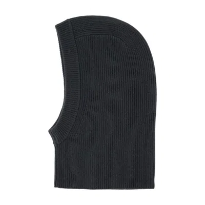 Samsoe & Samsoe Ribbed Sacharlotte Balaclava In Black