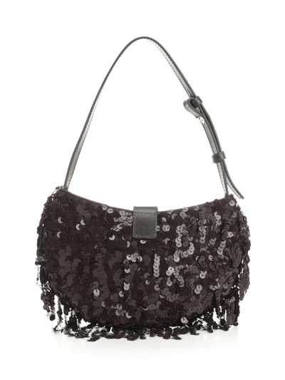 Staud Alana Shoulder Bag In Brown