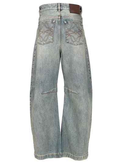 Loewe Barrel Jeans Blue In Blue