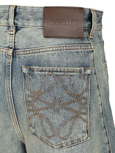 Loewe Barrel Jeans Blue In Blue