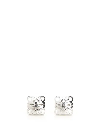 Loewe Bombe Anagram Earrings 11 Jewelry Silver In Metallic