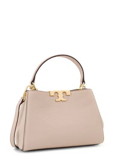 Tory Burch Eleanor Pebbled Mini Satchel Crossbody Bag In Neutral