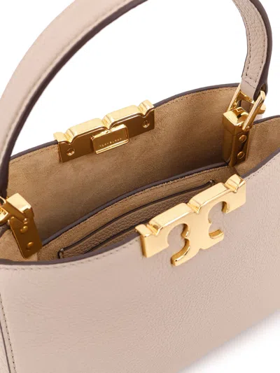 Tory Burch Eleanor Pebbled Mini Satchel Crossbody Bag In Neutral