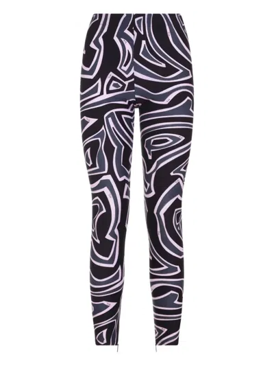 Pucci Labyrinth Print Leggings In Multi