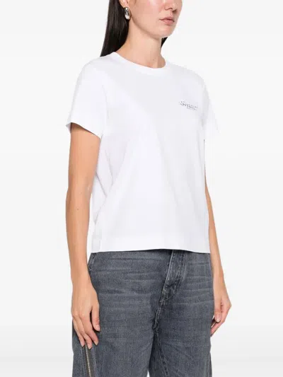 Givenchy Logo-print Fitted T-shirt Clothing In White