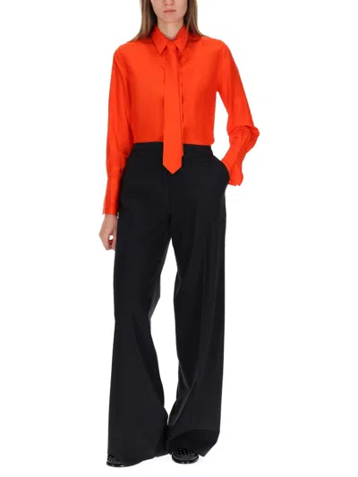 Paul Smith Silk Shirt In Red