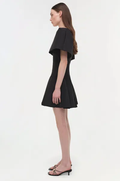 Simkhai Women's Hattie Cotton Faille Mini Dress In Black In Multi