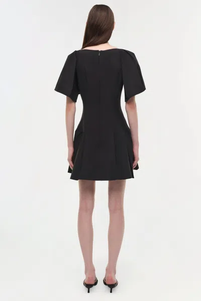Simkhai Women's Hattie Cotton Faille Mini Dress In Black In Multi