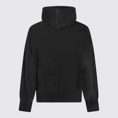 Fear Of God Hooded Knitwear With Ribbed Cuffs And Hem In Black