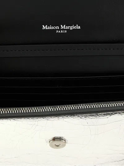 Maison Margiela Wallet On Chain Broken Mirror Wallets And Card Holders Silver In Metallic