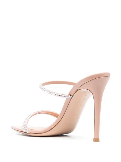 Gianvito Rossi High Heels Cannes Sandals In White