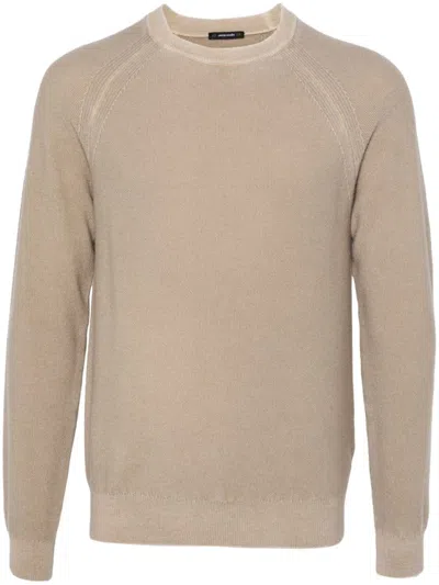Jacob Cohen Men's Cashmere Crewneck Sweater In Brown