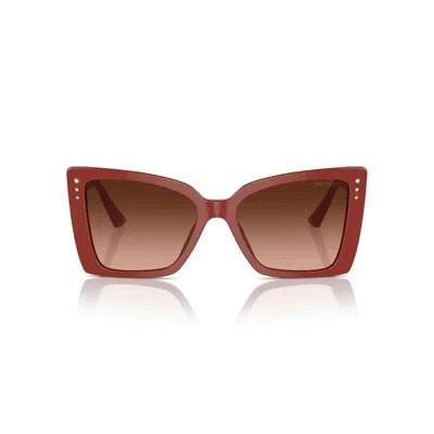 Jimmy Choo Eyewear Square Frame Sunglasses In Red