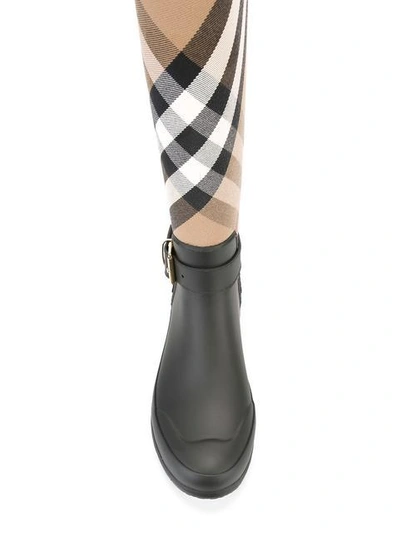 Burberry Women's Simeon Knee-high Vintage Check Boots In Hc/black | ModeSens