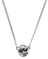 Givenchy Necklace, Swarovski Element Pendant, 16" + 2" Extender In Silver