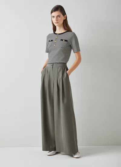 Lk Bennett Charlie Jersey Tops In Multi