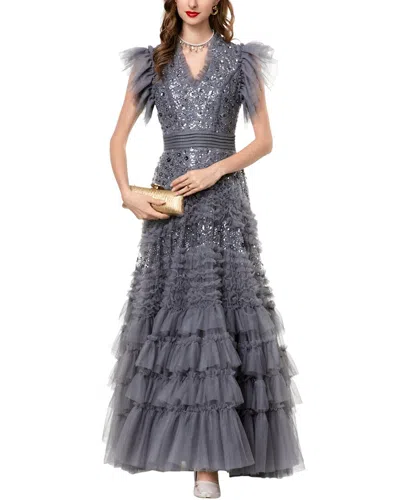 Burryco Maxi Dress In Gray