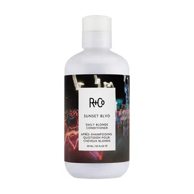 R + Co Sunset Blvd Daily Blonde Conditioner In Transparent