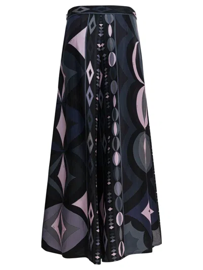 Pucci Jean Paul Gaultier Printed Cotton Sarong In Black