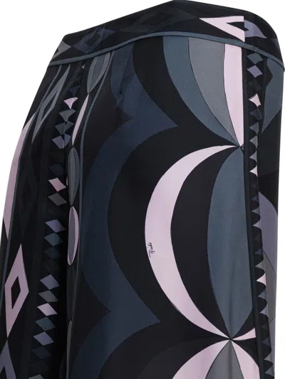Pucci Jean Paul Gaultier Printed Cotton Sarong In Black