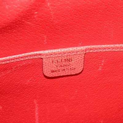 Pre-owned Celine Backpack Leather Orange Leather Backpack Bag ()