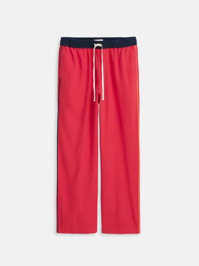 Alex Mill Piped Sleep Pant In Flannel In Red
