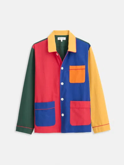 Alex Mill The Colorblock Flannel Sleep Shirt In Multi