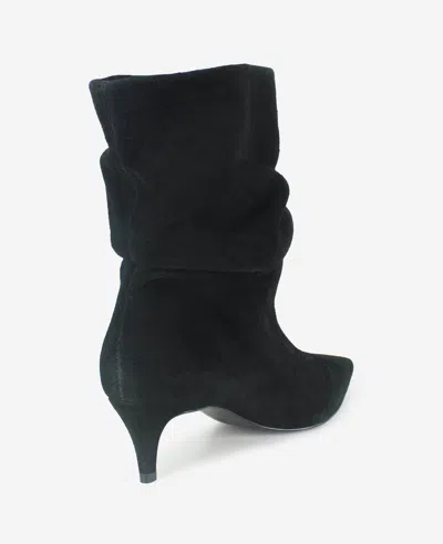 Kenneth Cole Marsha Suede Kitten Heel Bootie In Black